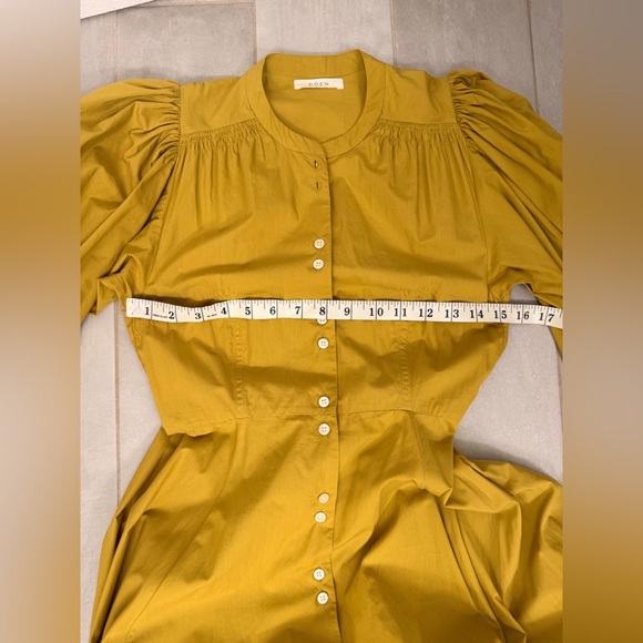 DOEN Edlynne Maxi Dress Organic Poplin Oregano Size XS - Picture 11 of 12